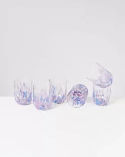 Motel a Miio Alegria 6Er Set Glas Gros Drops Lila