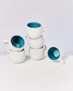 Motel a Miio Areia 6Er Set Tasse Gros Aqua