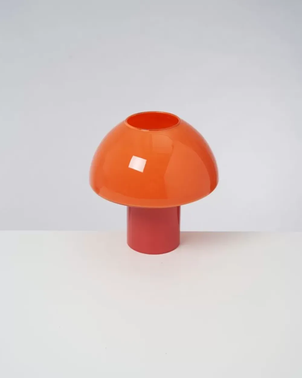 Motel a Miio Cogumelo Glaslampe Orange Rot