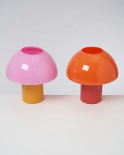 Motel a Miio Cogumelo Glaslampe Rosa Gelb