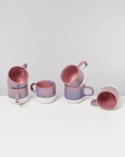 Motel a Miio Coimbra 6Er Set Tasse Gros Lila Rosa
