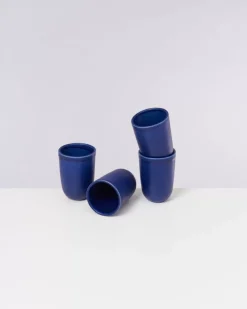 Motel a Miio Copa Alto 4Er Set Becher Gros Dunkelblau