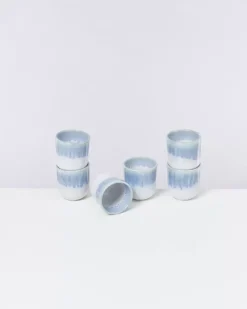 Motel a Miio Copa Alto 6Er Set Becher Klein Blau Weis