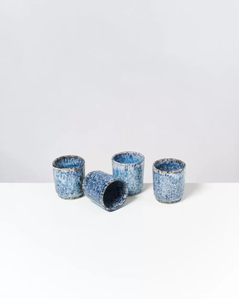 Motel a Miio Cordoama 4Er Set Becher Klein Blau Gesprenkelt