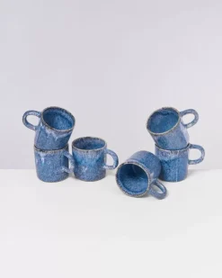 Motel a Miio Cordoama Tasse Gros Blau Gesprenkelt