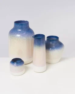 Motel a Miio Madalin Vase Blau Rosa Gesprenkelt