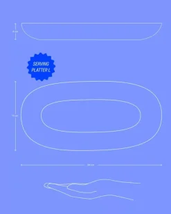 Motel a Miio Melides Servierplatte L Navygreen