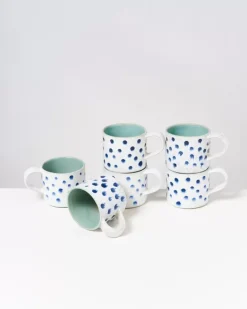 Motel a Miio Nodoa 6Er Set Tasse Mint Mit Punkten