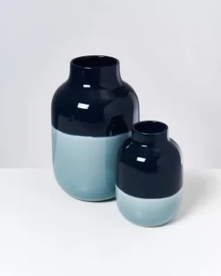 Motel a Miio Nuno Vase L Navy Hellblau