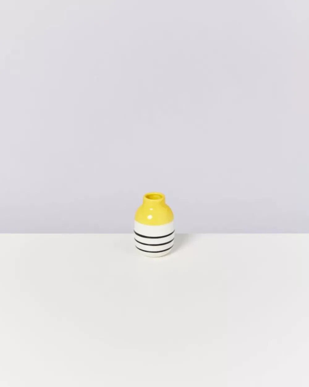 Motel a Miio Nuno Vase S Gelb Schwarz Gestreift