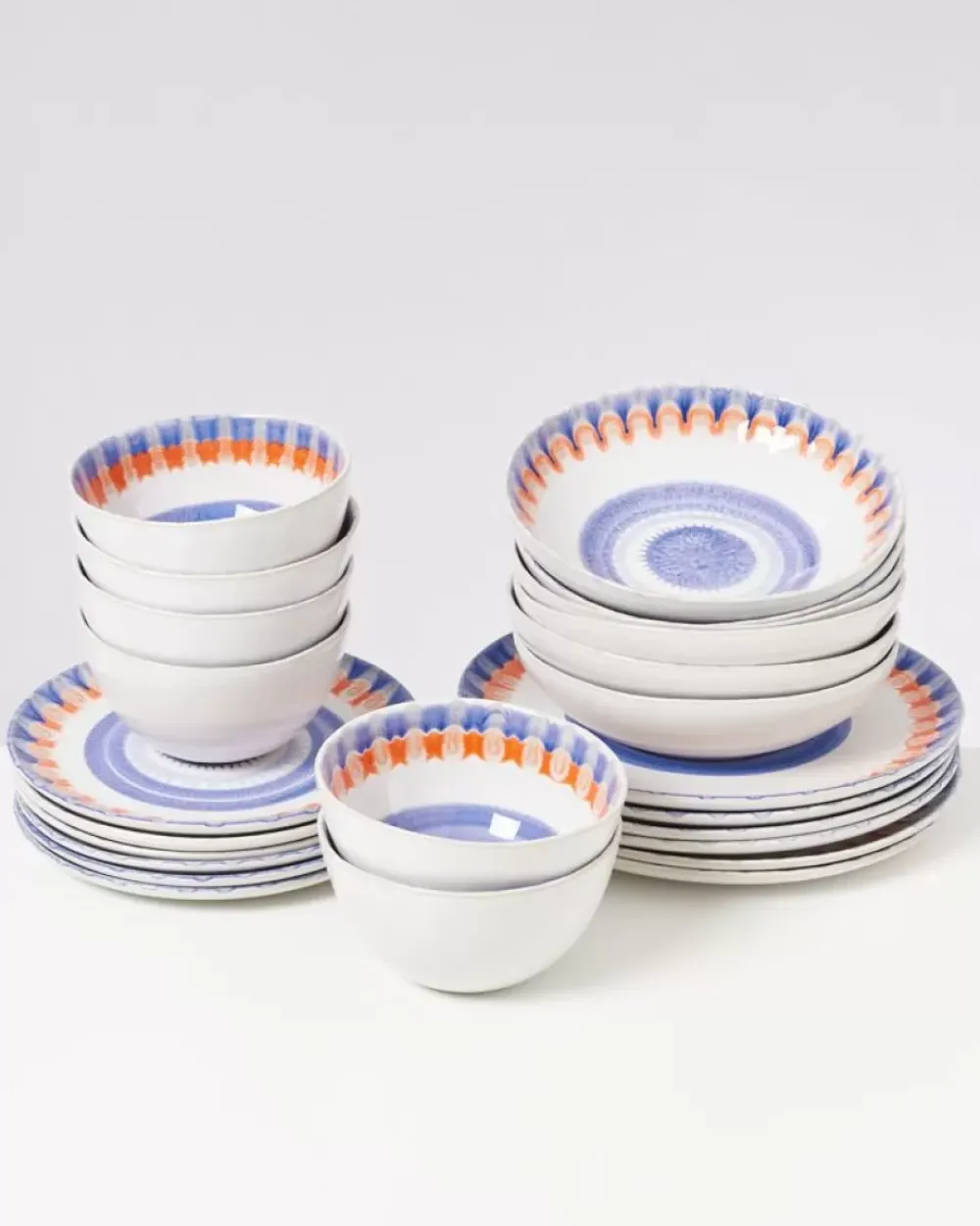 Motel a Miio Verao Blau Orange - 24 Teiliges Set